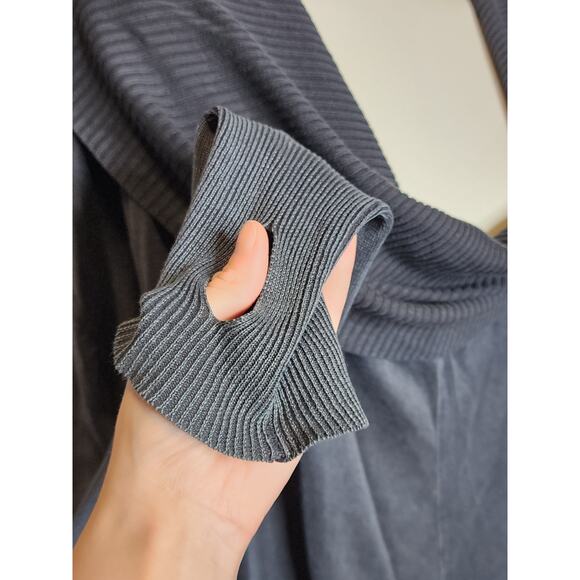 Nicholas K Sweater Oversized Draped Slouchy Thumbhole Apocalyptic Hoodie M - Picture 6 of 8